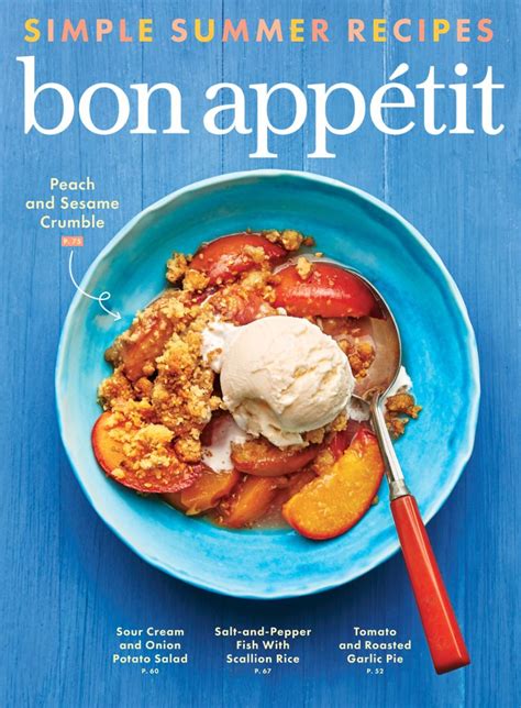 Bon Appetit Magazine Subscription Recipes Summer Recipes Bon Appetit