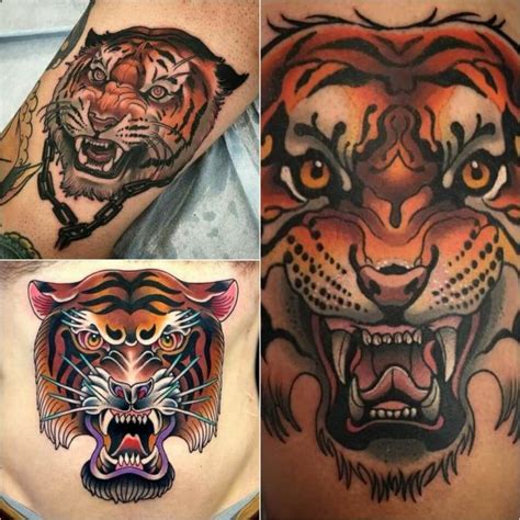 Tiger Tattoo Designs Combination Of Power Wisdom And