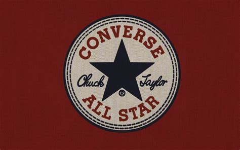 Converse All Star Logo Wallpaper Red Background Artwork Communication Wallpaper For You Hd