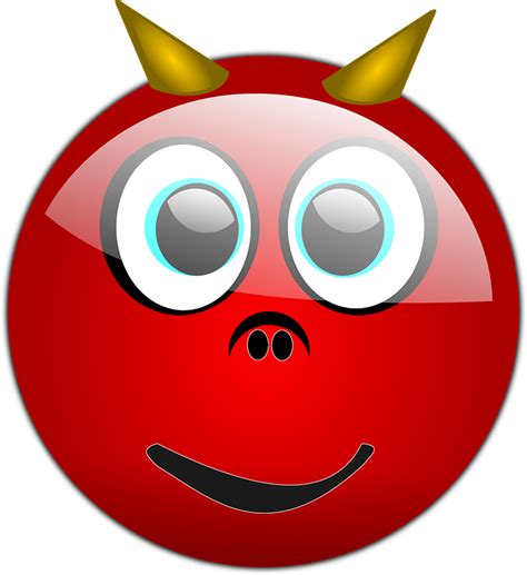 Free Vector Graphic Devil Demon Happy Emoticon Free Image On