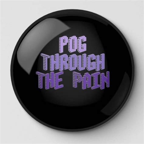 Tommyinnit Pins Pog Through The Pain Purple Pin Tommyinnit Store