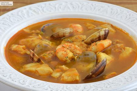 Recetas fáciles y caseras de cocina española. Sopa de pescado. Receta de cocina fácil, sencilla y deliciosa