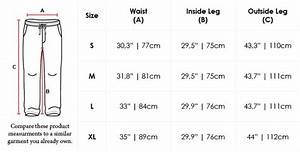 Size Chart Tapered Fit Organic Cotton Sweatpants