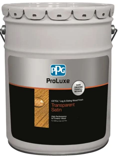 Ppg Proluxe Sikkens Cetol Log And Siding 5 Gallon 6 Colors