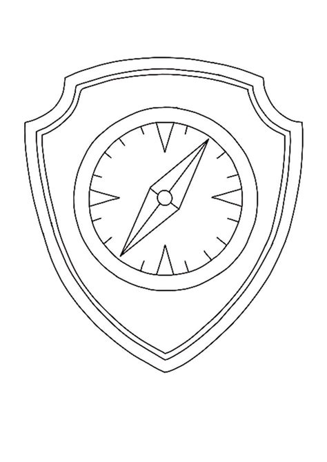 Paw Patrol Badges Coloring Pages | Paw patrol badge, Paw patrol