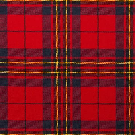 Leslie Red Modern Light Weight Tartan Fabric Lochcarron Of Scotland