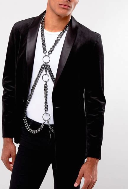 ASOS Leather Fashion Men Mens Fashion Avant Garde Fashion Male Body Harness Outfits Chain