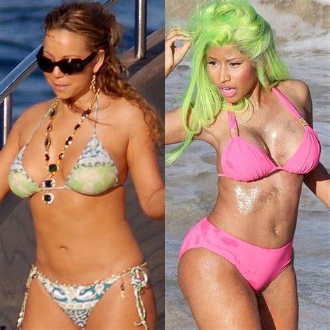 Lets Go To The Beach Each From Mariah Carey And Nicki Minaj Fashion