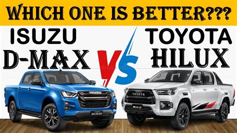 Toyota Hilux Vs Isuzu Dmax The Ultimate Comparison Reveals Mind