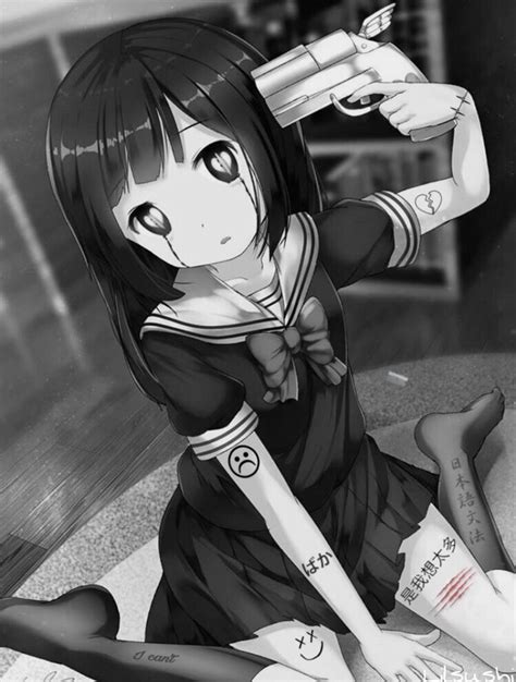 Depressed Cry Anime Girl Sad