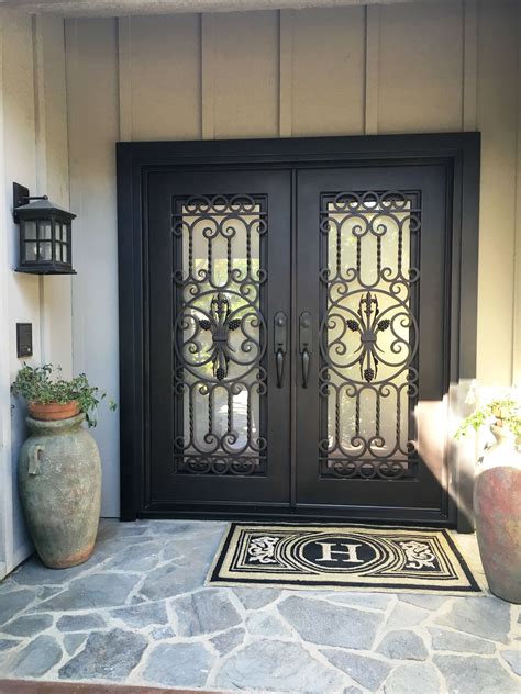 Florence Square Top Double Entry Iron Doors Universal Iron Doors