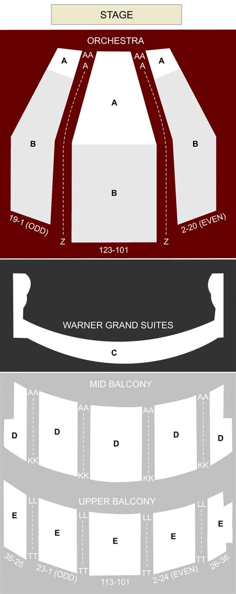 Warner Theater Seating Chart Washington Dc Cabinets Matttroy