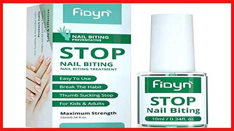 Fidyn No Bite Nail Polish Nail Biting Treatment With Bitter Polish To Help Adults To Quit Nail