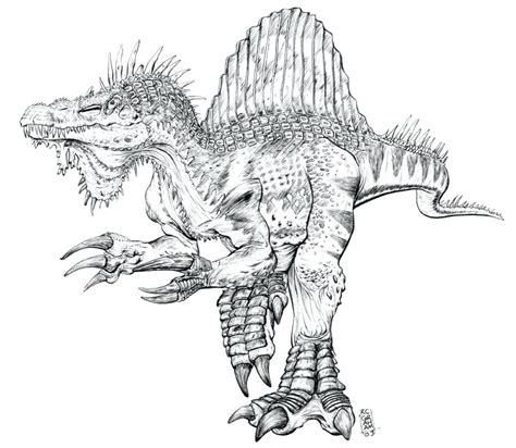 Spinosaurus Coloring Page At Free Printable