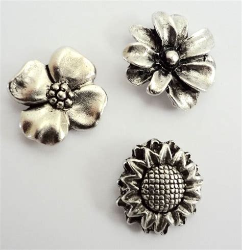 Decorative Flower Push Pins Made In Usa Of Lead Free Metal Has A Nail