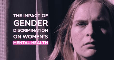 the impact of gender discrimination on women s mental health