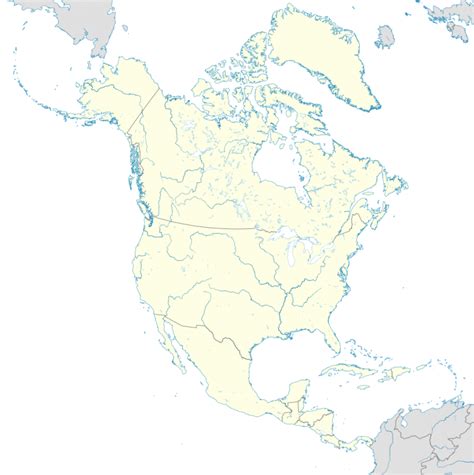 Mapa de América del Norte Mapas Norteamérica Político Físico