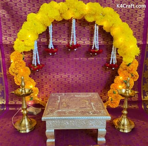 40 Best Ganesh Chaturthi Decoration Ideas At Home 2024 K4 Craft