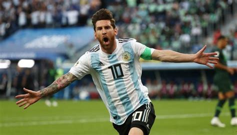 argentina vs nigeria lionel messi abrió el marcador con un golazo de derecha video mundial