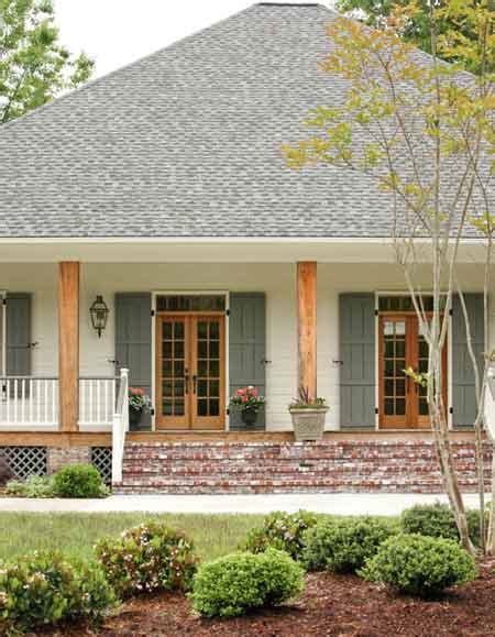 21 cool blue front doors for residential homes. An Acadian Cottage | At Home in Arkansas