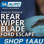 2017 Ford Escape Rear Wiper Blade Size