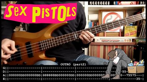 Sex Pistols Pretty Vacant Bass Cover Wtabs And Lyrics Youtube