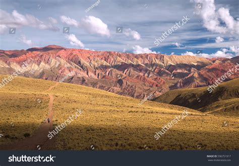 Hornocal Mountain Fourteen Colors Humahuaca Argentina Stock Photo