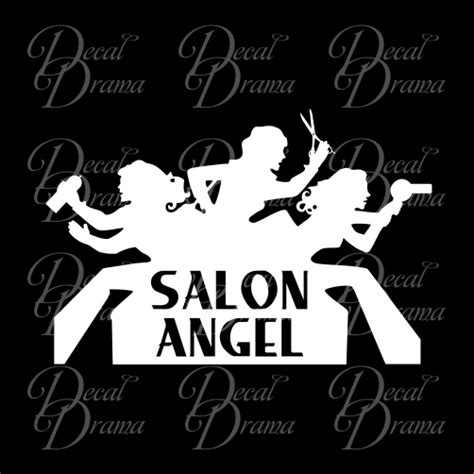 Salon Angel Hair Stylist Beauty Salon Vinyl Decal Decal Drama