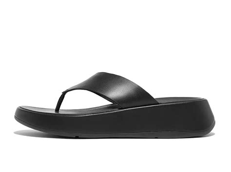 Fitflop F Mode Luxe Leather Flatform Toe Post Sandals
