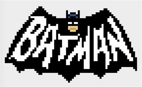Batman Pixel Art Pixel Art Art Minecraft Pixel Art