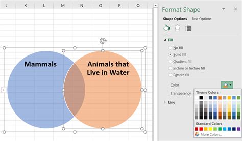 How To Make A Venn Diagram In Excel Lucidchart