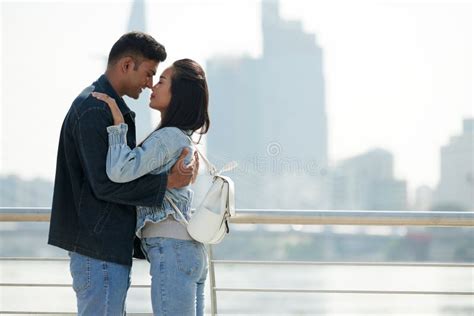 Almost Kissing Young Couple Stock Photo Image Of Embracing Beauty