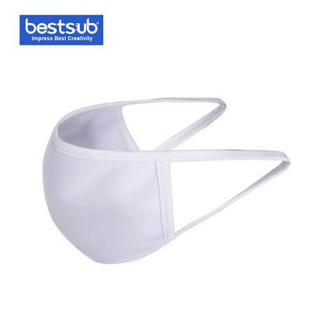 Bestsub Sublimation Three Layers Face Mouth Masks Full White Small China Mouth Masks And