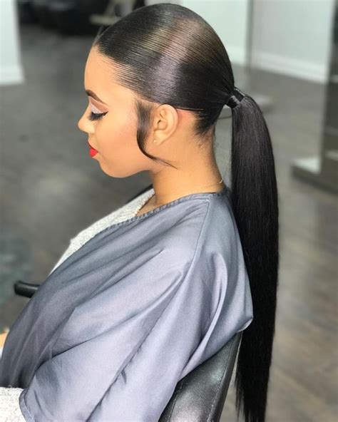 How To Achieve Super Sleek Straight Low Ponytails For Black Women