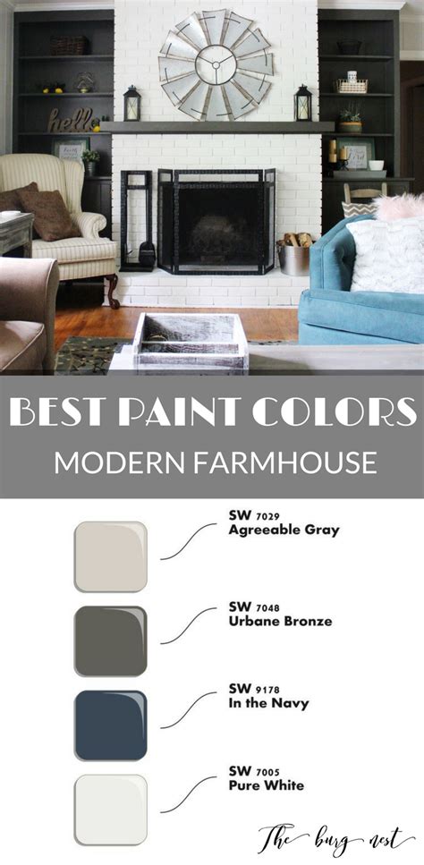 Farmhouse Style Sherwin Williams Best Paint Colors For A Modern
