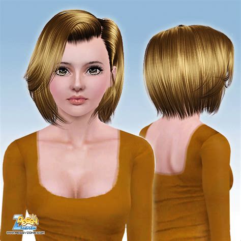 Medium Angled Bob Haircut Id 723 By Peggy Zone Sims 3 Hairs