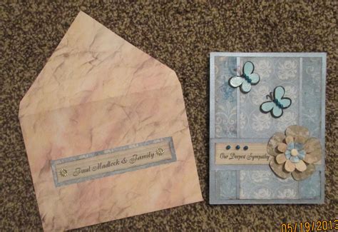 Addressing sympathy cards can also call into question how to formally address others. Sympathy card with envelope May 2013 | Sympathy cards ...