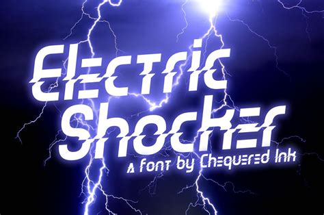 Electric Shocker Font By Chequered Ink · Creative Fabrica Fonts