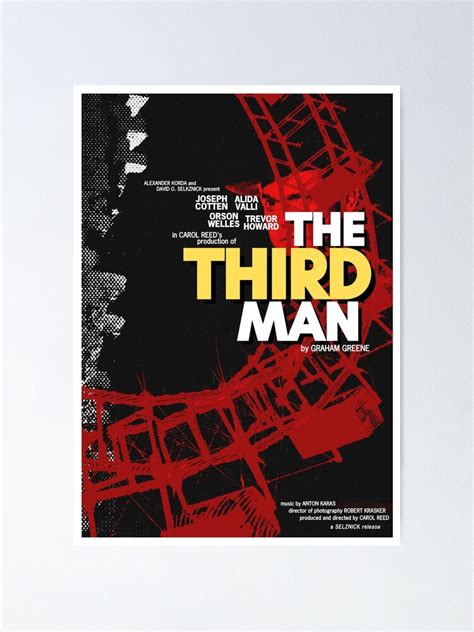 The Third Man 1949 Movie Poster Design Poster By Jackbooks