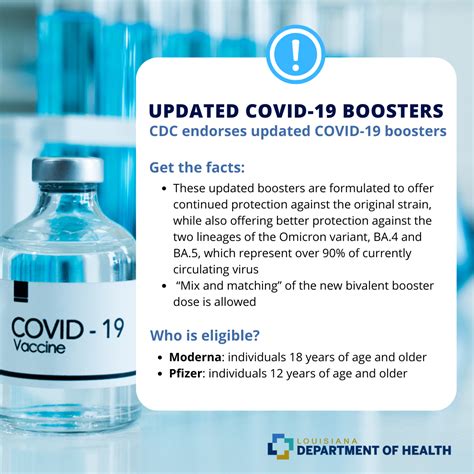 Covid 19 Vaccine Boosters La Dept Of Health