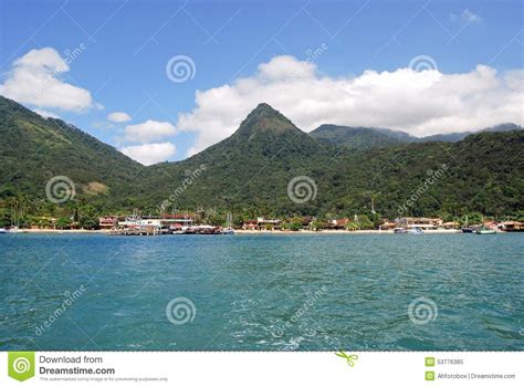 Ilha Grande Island Port Of Vila Do Abraoo Rio De Janeiro Brazil Stock Image Image Of America