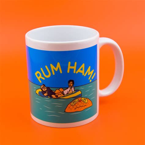 rum ham mug and coaster t set it s always sunny in etsy