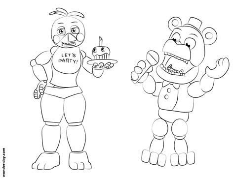 Dibujos de Freddy Fazbear para colorear | WONDER DAY — Dibujos para