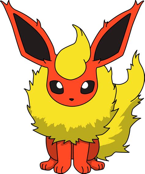 Eevee Evolutions Flareon Flareon Sitting Png By Proteusiii On