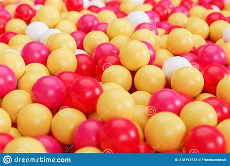 Colorful Balls Or Spheres Background 3d Render Illustration Stock