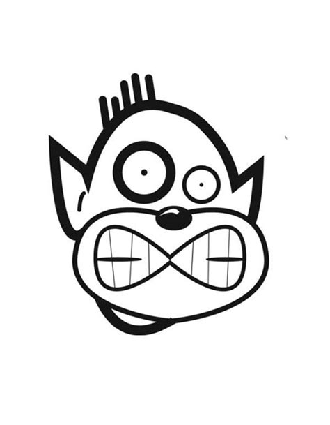 How To Draw Silly Face Coloring Page Coloring Sky