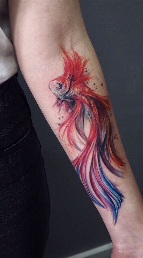 Watercolor Fish Tattoo © Tattoo Artist Irina Doroshenko 💕💕💕💕💕 Tattoos