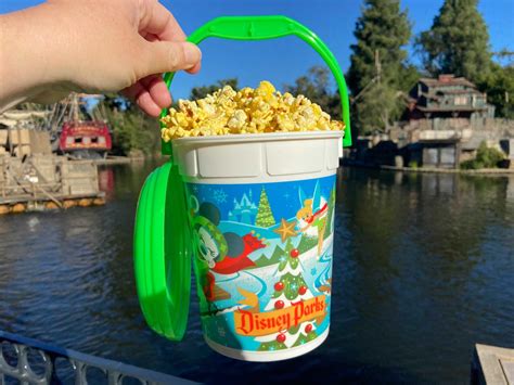 Photos New Holiday Popcorn Bucket Available At Disneyland Resort