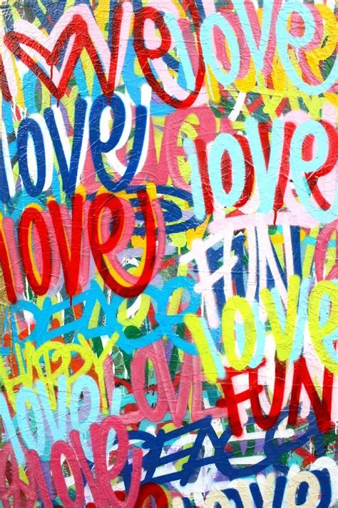 72 X 32 Inches Love Original Painting Word Art Modern Etsy Painting