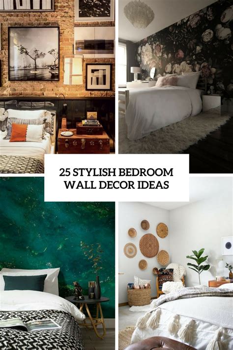 Décor can change the aesthetic of a room in a moment. 25 Stylish Bedroom Wall Decor Ideas - DigsDigs